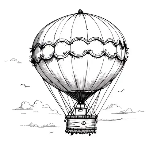 Vintage Hot Air Balloon Only One