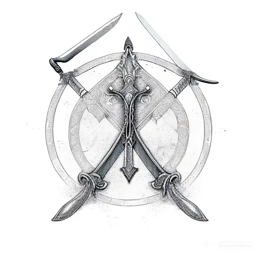 Sword With Archeology Theme