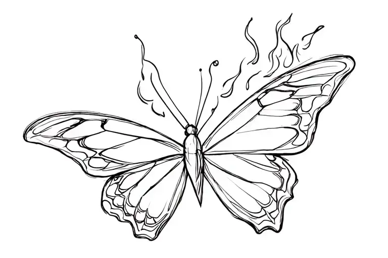 Butterfly With Fire