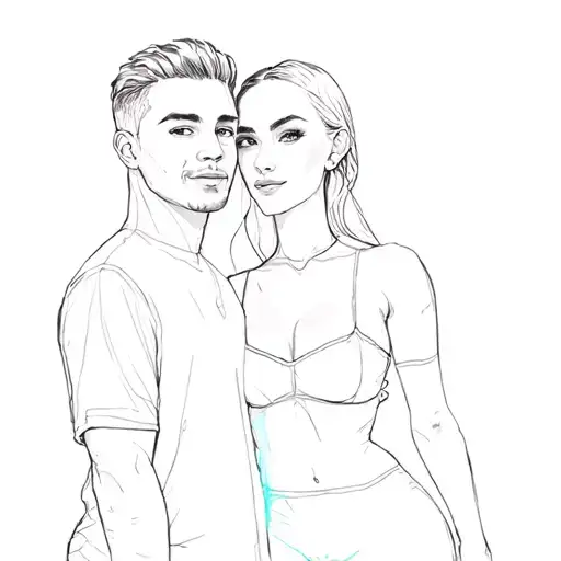 A Man And A Woman Posing For A Picture