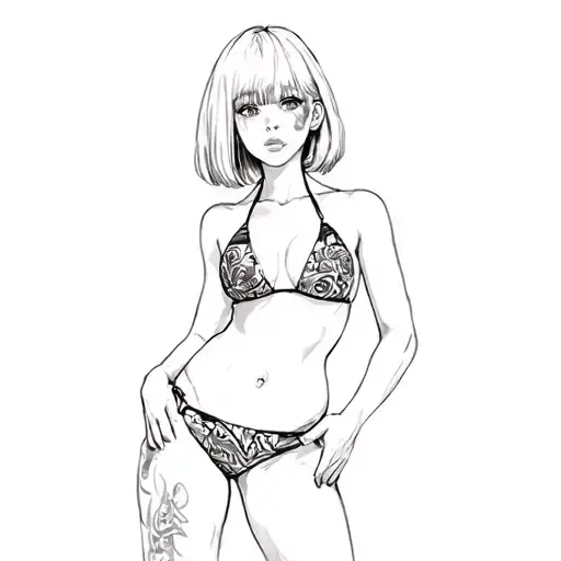 Bowl Cut Guy In A Bikini Sexy