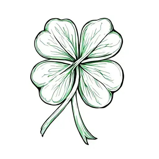 Four Leaf Clover Intertwined