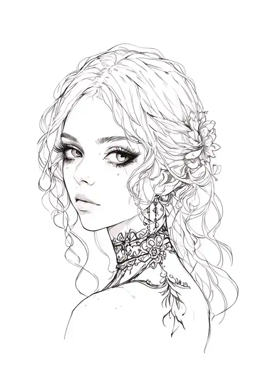 Collarbone Goth Emo Feminine