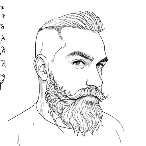 A Man With A Beard Made