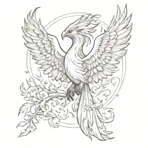 Phoenix Rising From The Ash