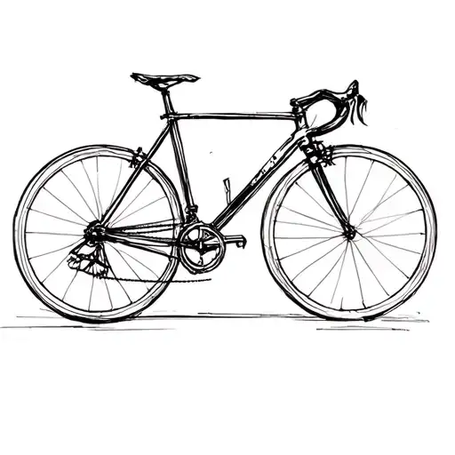 Simple Road Bike Silhouette