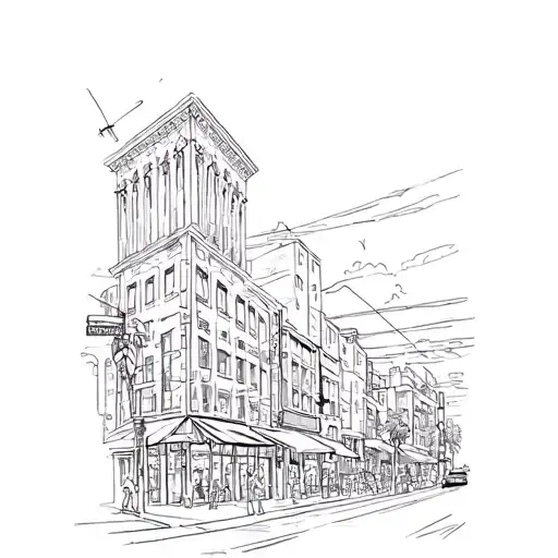 Downtown Long Beach Scene