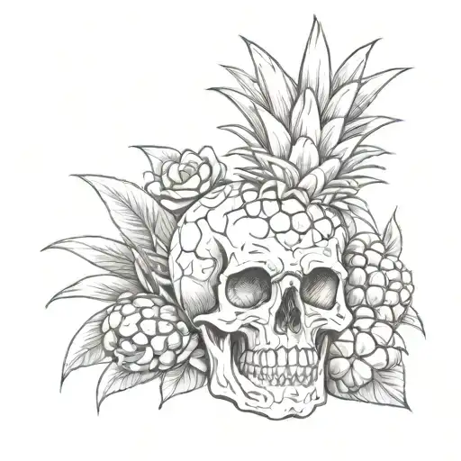 Skull And Pineapple