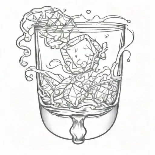 Whisky Glass Filled