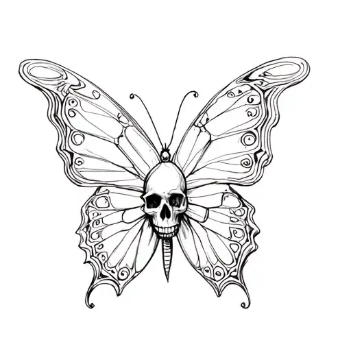 Skull Butterfly