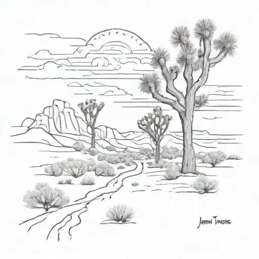 Joshua Tree Road In Joshua Tree National Park