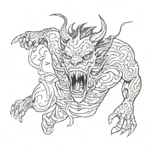 Man Screaming Wearing Mask Fighting Off Inner Demons