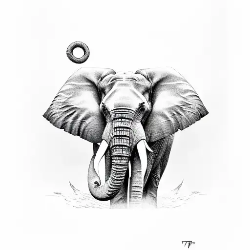 Elephant With The Name Tyris Inside