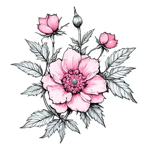 Rosehip Flowers