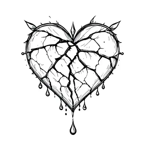 Broken Heart And Drops