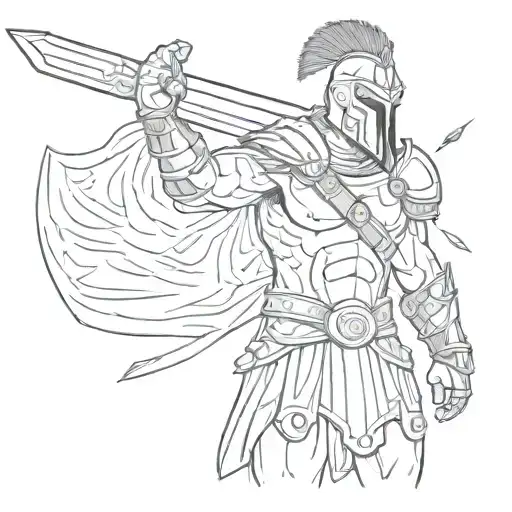 Sad Gladiator Cartoon