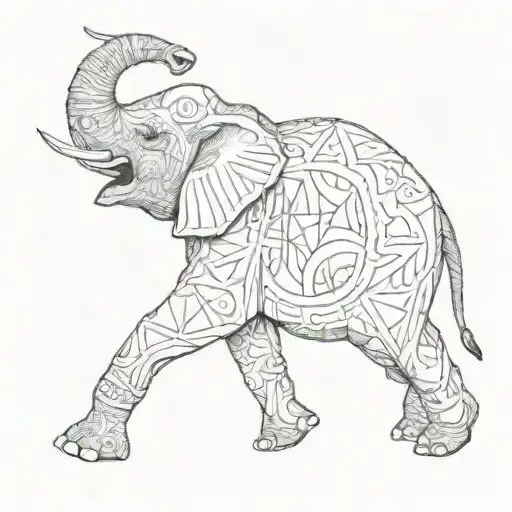 Elephant Crosses Fore Arm