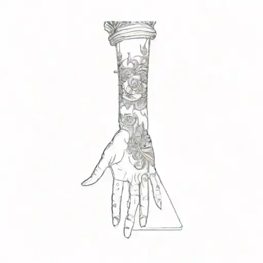 A Woman's Hand With A Tattoo On It