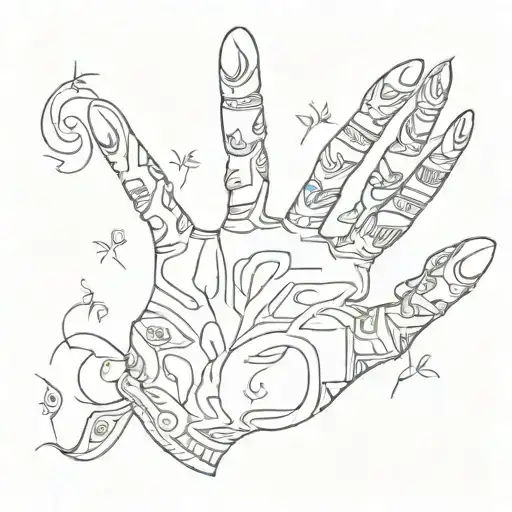 Handprint Patterns