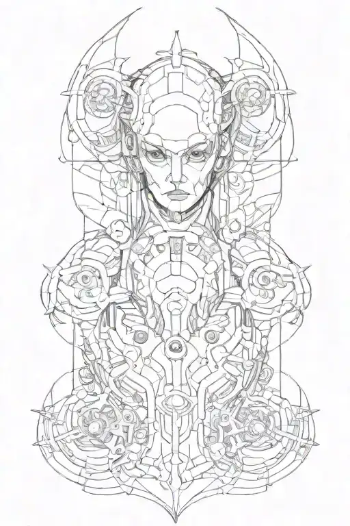 Cybersigilism Tattoo Shoulder Tattoo That Goes
