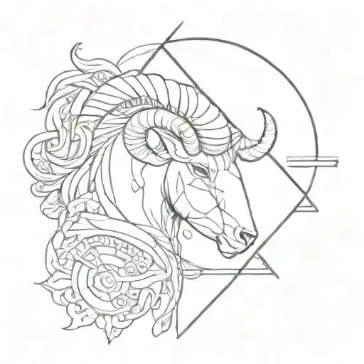 Triangle Aries Zodiac Sign