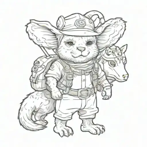 Adventurer Animals Illustration Cute