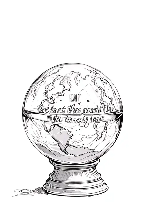 Crystal Ball With The Words