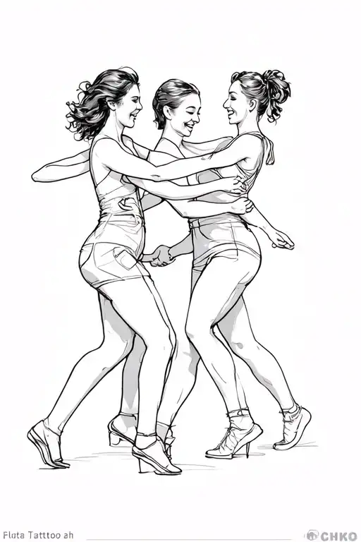 People Having Fun Dancing Together