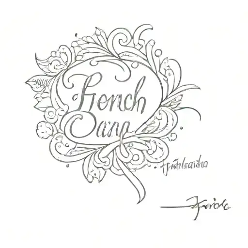 French Saying In Cursive Font
