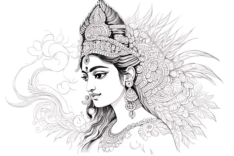 Durga Authentic Avatar Tripura