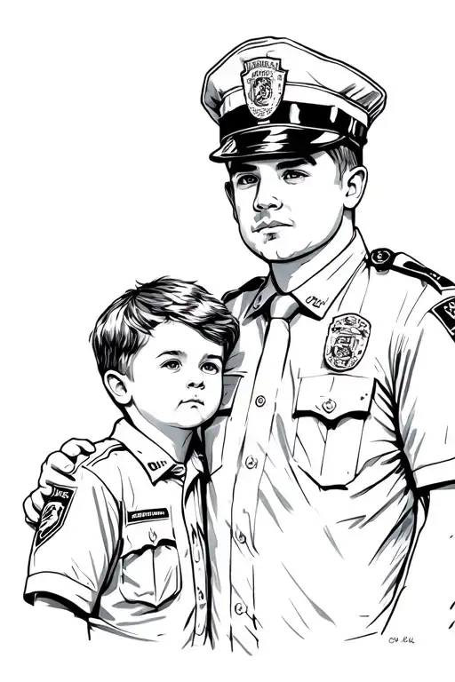 Father And Son Police