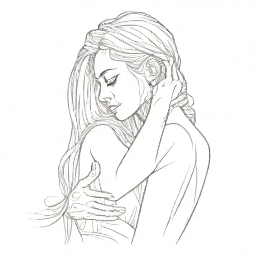 A Woman Making A Kissing Gesture