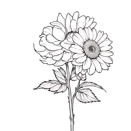 Rose Marigold Daisy Daffodil Flowers