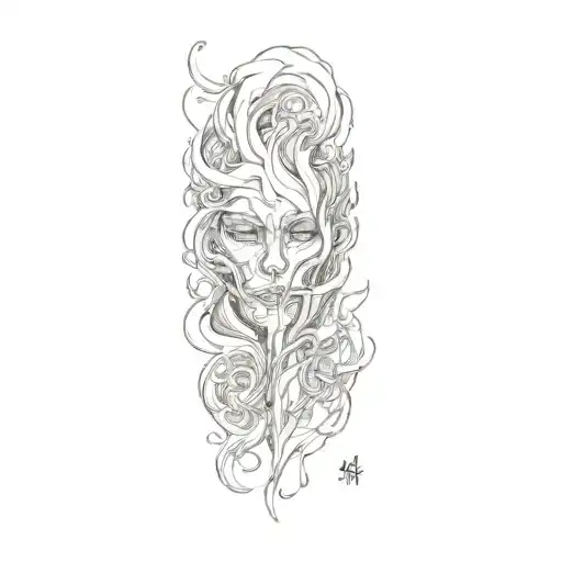 Smoke Tattoo Outlining