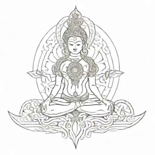 Manipura And Vishuddha Symbols