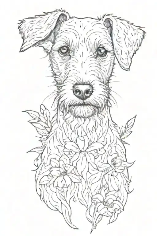 Snowdrop And Viloet Airedaleterrier