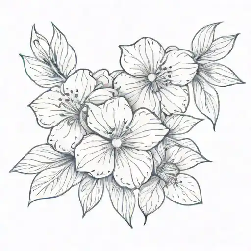 Flower Peddles Using Infant Foot