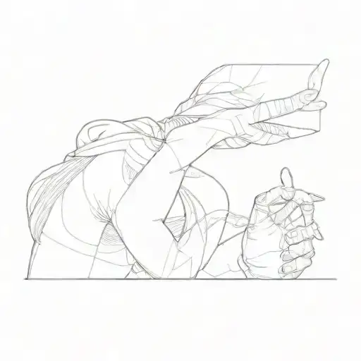 A Girl Making A Peace Sign