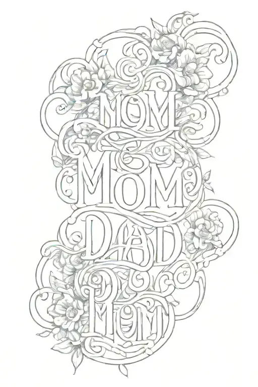 The Word Mom And Dad Name