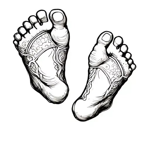 Baby Feet Outline