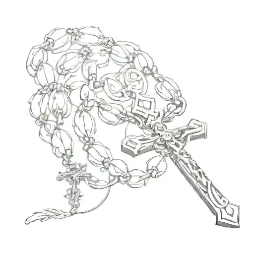Cross Wrapped Rosary