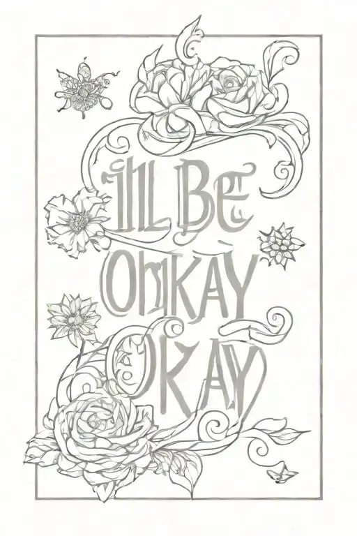 Anagram Letters 'Ill Be Okay'