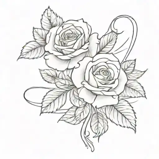 Red Roses With Initial A