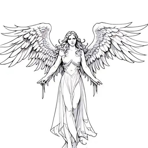 Angels Protecting With Their Wings