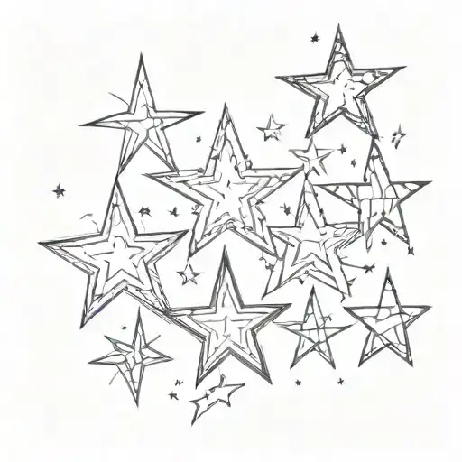 Stars Overlapping In A Row