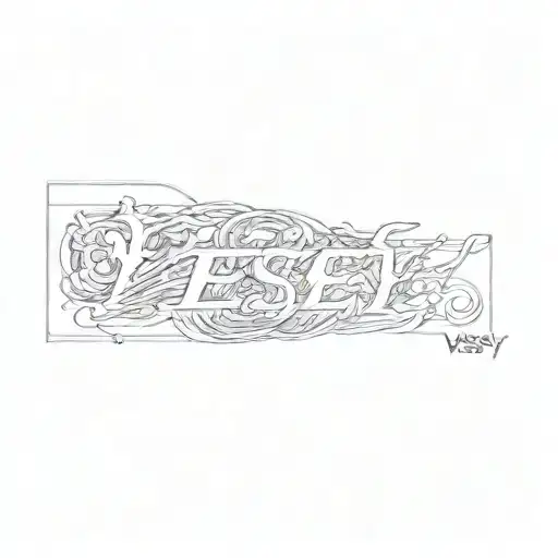 A Tattoo Of The Name Vesey