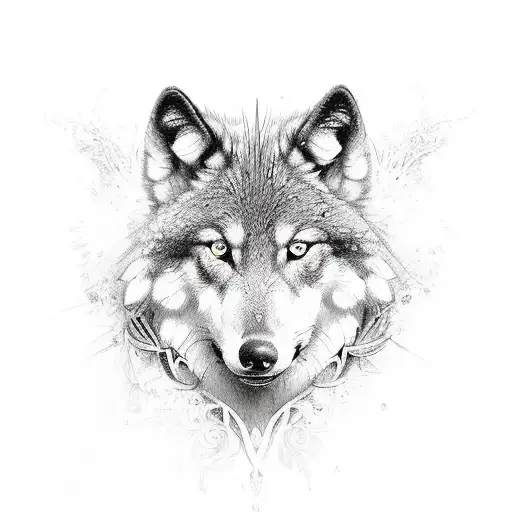 3 Scrolls With Names Angus Jed Wolf And Enchanted Forest Behind