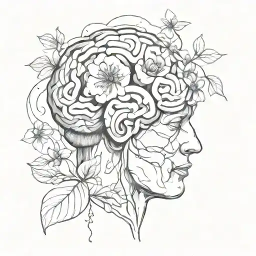 Brain And Flowers