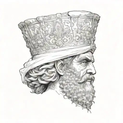 The King Of Persia Head And Shoulders Bust