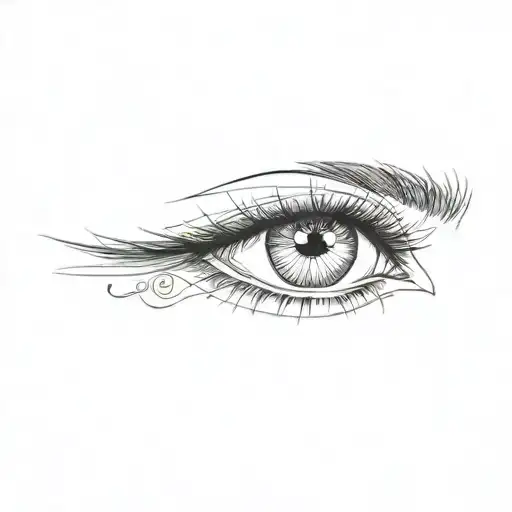 A Close Up Of A Woman's Eyes